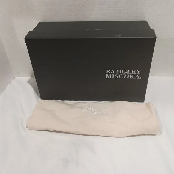 Badgley Mischka Women's Telissa Heeled Sandal Sliver Sparkle Size 7 - Picture 10 of 10